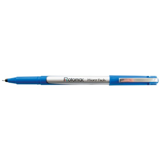 Ручка файнлайнер "MICROTECH" синяя 0,4 мм "ROTOMAC"