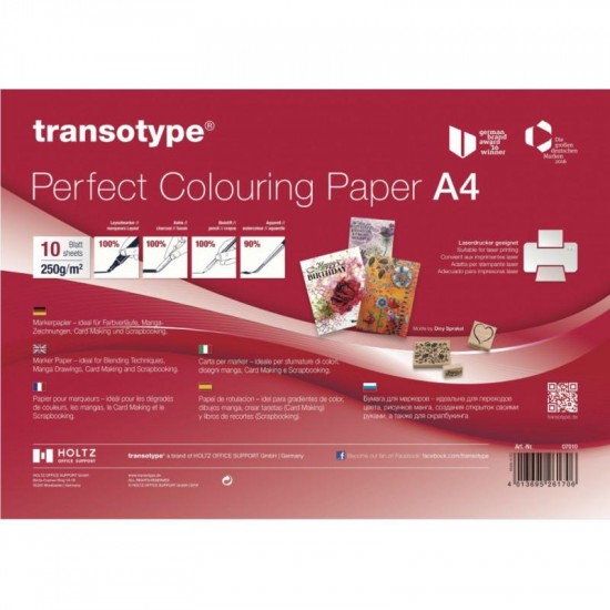 Transotype папір для маркерів,  А4, 250 гр, шт.