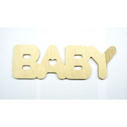 0374-Слово "BABY", фанера 10 мм, 31*10 см