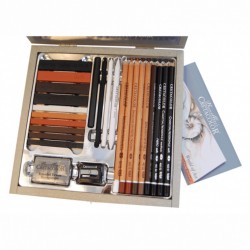 Набір олівців для рисунку Passion Box, 25 шт., дер. коробка, Cretacolor Набір олівців для рисунку Passion Box, 25 шт., дер. коробка, Cretacolor