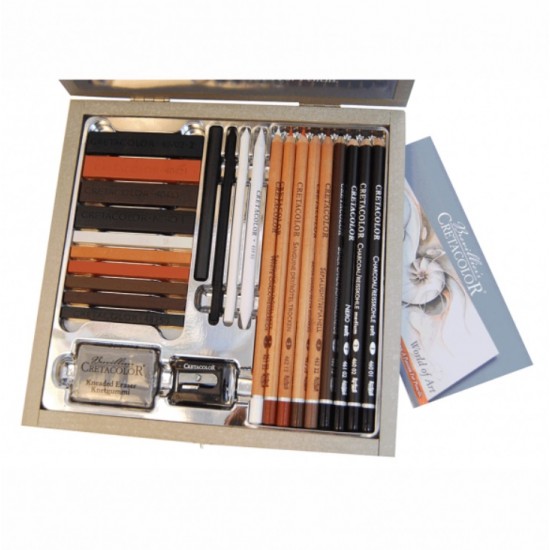 Набір олівців для рисунку Passion Box, 25 шт., дер. коробка, Cretacolor