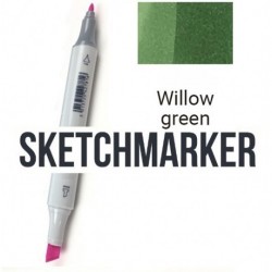 G44 Маркер спиртовий двосторонній, Willow green (Іва зелена), SKETCHMARKER