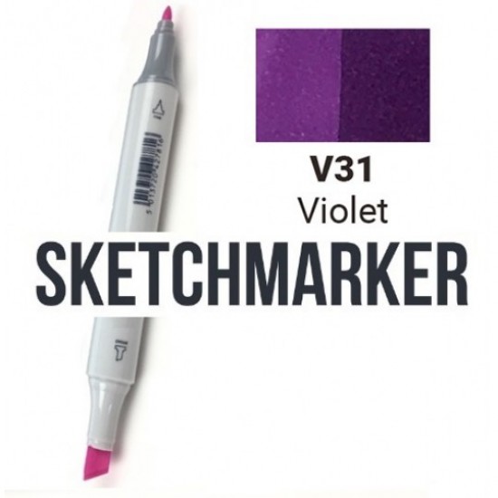 V61 Маркер спиртовий двосторонній, Violet (Фіолетовий), SKETCHMARKER