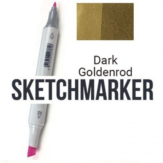 Y101 Маркер спиртовий двосторонній, Dark Goldenrod (Темний золотистий), SKETCHMARKER