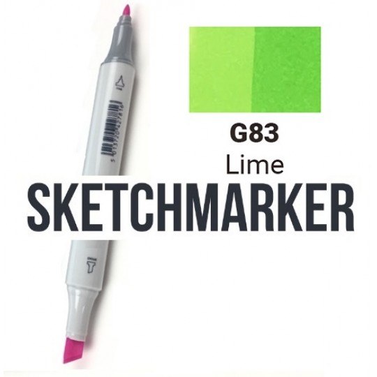 G72 Маркер спиртовий двосторонній, Lime (Зелений лайм), SKETCHMARKER G72 Маркер спиртовий двосторонній, Lime (Зелений лайм), SKETCHMARKER