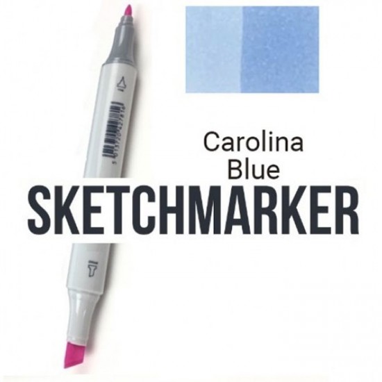 B63 Маркер спиртовий двосторонній, Carolina Blue (Синя Кароліна), SKETCHMARKER