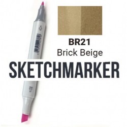 BR82 Маркер спиртовий двосторонній, Brick Beige (Бежевий цегла), SKETCHMARKER BR82 Маркер спиртовий двосторонній, Brick Beige (Бежевий цегла), SKETCHMARKER