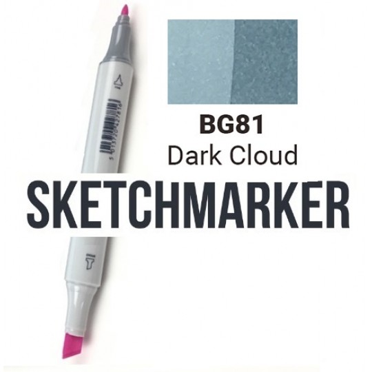 BG52 Маркер спиртовий двосторонній, Dark Cloud (Темна хмара), SKETCHMARKER