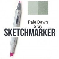 BG33 Маркер спиртовий двосторонній, Pale Dawn Gray (Блідо-сірий світанок), SKETCHMARKER