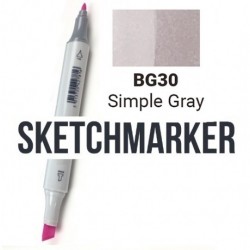 BG84 Маркер спиртовий двосторонній, Silver Fox, SKETCHMARKER BG84 Маркер спиртовий двосторонній, Silver Fox, SKETCHMARKER