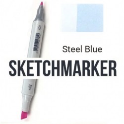 B64 Маркер спиртовий двосторонній, Steel Blue (Синя сталь), SKETCHMARKER B64 Маркер спиртовий двосторонній, Steel Blue (Синя сталь), SKETCHMARKER
