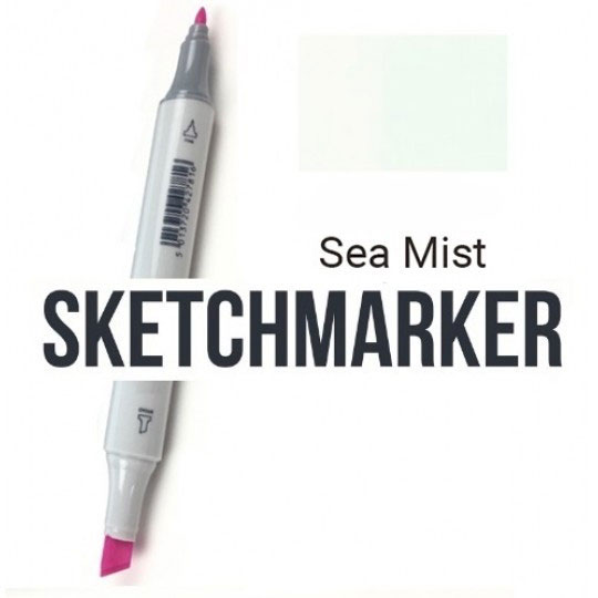 G135 Маркер спиртовий двосторонній, Sea Mist (Морська димка), SKETCHMARKER