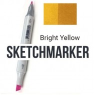 Y33 Маркер спіртовий двосторонній, Mid Yellow (Середній жовтий), SKETCHMARKER
