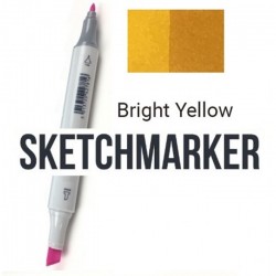 Y33 Маркер спіртовий двосторонній, Mid Yellow (Середній жовтий), SKETCHMARKER