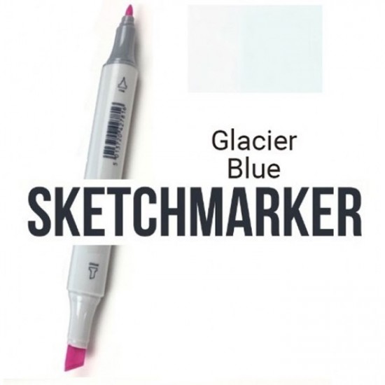B25 Маркер спиртовий двосторонній, Glacier Blue (Блакитний льодовик), SKETCHMARKER