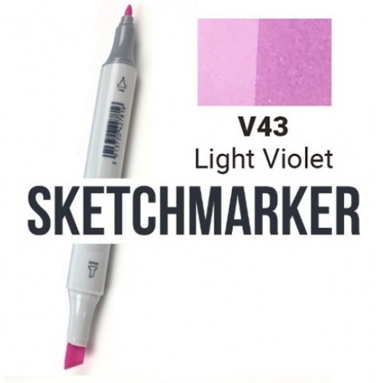 V83 Маркер спиртовий двосторонній, Light Violet (Світло фіолетовий), SKETCHMARKER