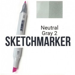 NG2 Маркер спиртовий двосторонній, Neutral Gray 2 (Нейтральний сірий 2), SKETCHMARKER