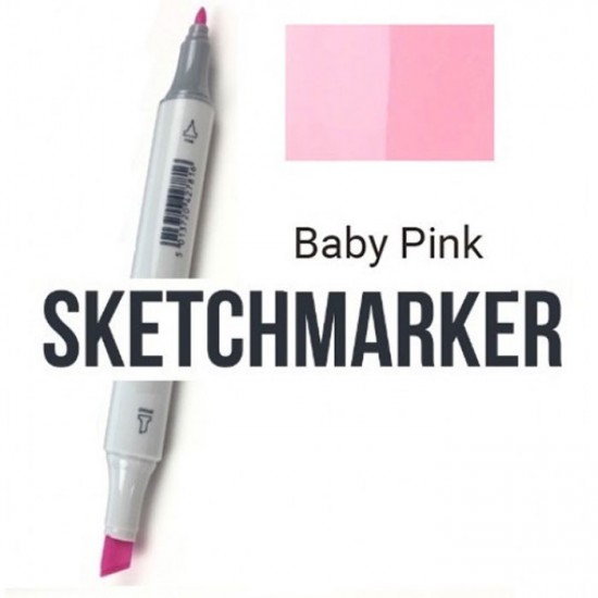 R24 Маркер спиртовий двосторонній, Baby Pink (Дитячий рожевий), SKETCHMARKER