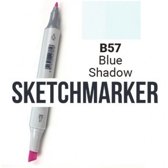 B75 Маркер спиртовий двосторонній, Blue Shadow (Синя тінь), SKETCHMARKER