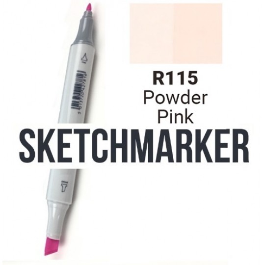 O15 Маркер спиртовий двосторонній, Powder Pink (Рожева пудра), SKETCHMARKER O15 Маркер спиртовий двосторонній, Powder Pink (Рожева пудра), SKETCHMARKER
