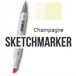 Y75 Маркер спиртовий двосторонній, Champagne (Шампань), SKETCHMARKER