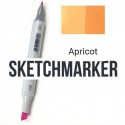O63 Маркер спиртовий двосторонній, Apricot (Абрикос), SKETCHMARKER