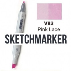V124 Маркер спиртовий двосторонній, Pink Lace (Рожеві мережива), SKETCHMARKER V124 Маркер спиртовий двосторонній, Pink Lace (Рожеві мережива), SKETCHMARKER