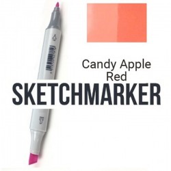 R113 Маркер спиртовий двосторонній, Candy Apple Red (Червоне яблуко в карамелі), SKETCHMARKER