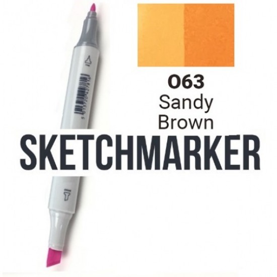 O53 Маркер спиртовий двосторонній, Sandy Brown (Пісок коричневий), SKETCHMARKER