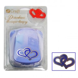 Фігурний дирокол для ембосінгу, Серця, 5см №2, Dalprint