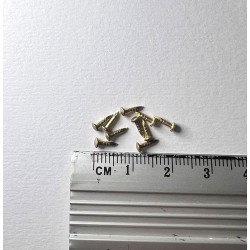 Цвяхи декоративні золотисті 6мм, 10шт