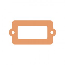 Дырокол фигурный силуэтный с эмбоссингом "Этикетка" 5см AD42L/05