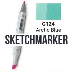 G153 Маркер спиртовий двосторонній, Arctic Blue (Арктичний блакитний), SKETCHMARKER G153 Маркер спиртовий двосторонній, Arctic Blue (Арктичний блакитний), SKETCHMARKER