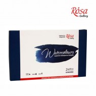 Набір акварельних фарб "Класика", ROSA Gallery, 24 кол., кювета, картон