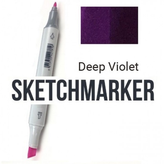V70 Маркер спиртовий двосторонній, Deep Violet (Глибокий фіолетовий), SKETCHMARKER