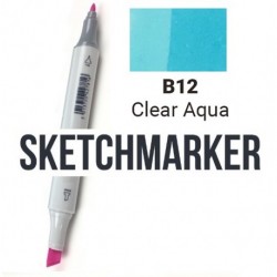 B13 Маркер спиртовий двосторонній, Clear Aqua (Прозора вода), SKETCHMARKER B13 Маркер спиртовий двосторонній, Clear Aqua (Прозора вода), SKETCHMARKER