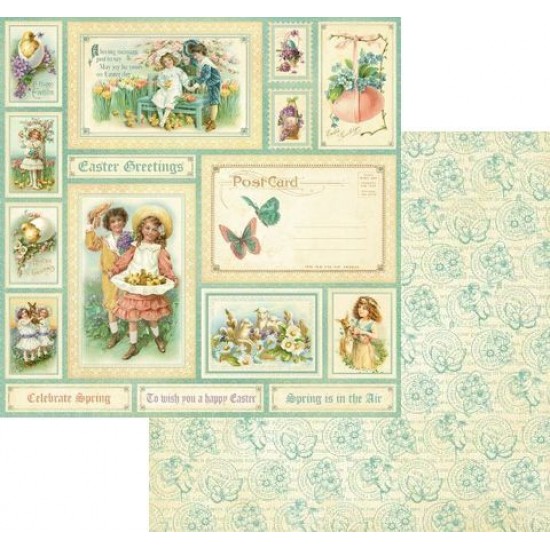Папір для скрапбукингу 30*30 см 170 гр/м Easter Greetings 4500804