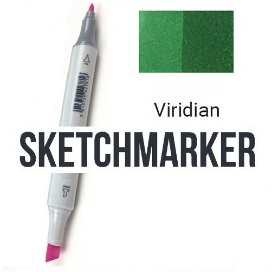 G111 Маркер спиртовий двосторонній, Viridian (Блакитно зелений), SKETCHMARKER