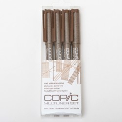 Copic набір лайнерів Multiliner brown (0,05+0,1+0,3+0,5), (4 шт)