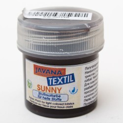 Фарба по світлим тканинам "Sunny" Javana 20мл(розфасована ЛХ) Коричневий темний Фарба по світлим тканинам "Sunny" Javana 20мл(розфасована ЛХ) Коричневий темний