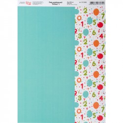 Папір дизайнерський "Birthday" 3, 21х29,7см, 250г/м2, ROSA Talent Папір дизайнерський "Birthday" 3, 21х29,7см, 250г/м2, ROSA Talent