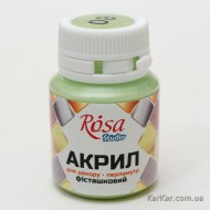 Акрил для декору 80, Фісташковий, перламутр, 20 мл, ROSA TALENT Акрил для декору 80, Фісташковий, перламутр, 20 мл, ROSA TALENT