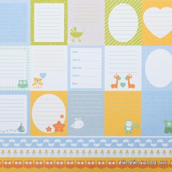 Бумага для скрапбукинга, 30,5х30,5, 190 г, «Малыш» Бумага для скрапбукинга, 30,5х30,5, 190 г, «Малыш»