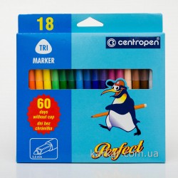 Фломастери 2510 Perfect, набір 18 шт, Centropen