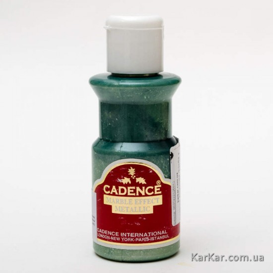 Cadence акрилова фарба з ефектом мармуру металік Marble Effect Paint Metallic, 90 мл, Світло-зелена