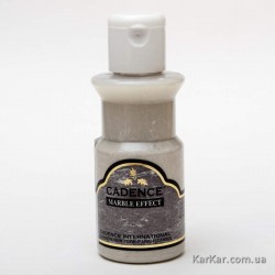 Cadence акрилова фарба з ефектом мармуру непрозора Marble Effect Paint Opaque, 90 мл, Хром