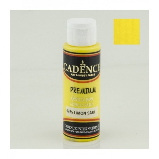 Cadence акрилова фарба Premium Acrylic Paint, 70 мл, Лимонний Cadence акрилова фарба Premium Acrylic Paint, 70 мл, Лимонний