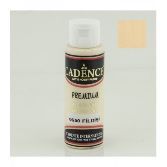 Cadence акрилова фарба Premium Acrylic Paint, 70 мл, Слонова кістка Cadence акрилова фарба Premium Acrylic Paint, 70 мл, Слонова кістка