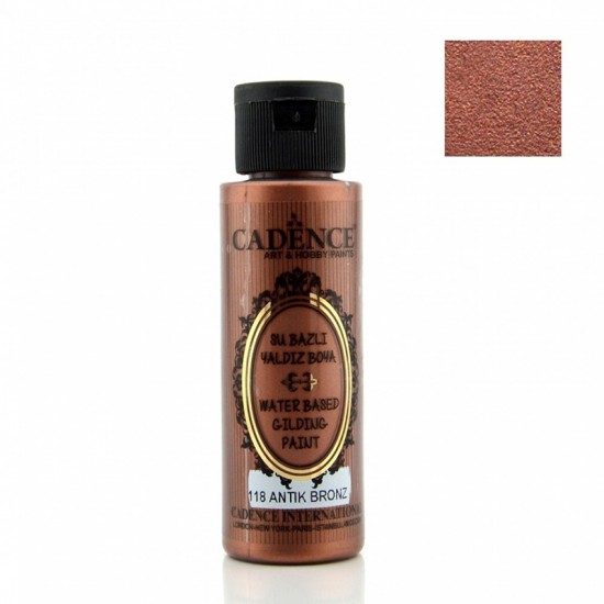 Cadenсe акрилова фарба з ефектом золочення Waterbased Gilding Paint, 70 мл, Бронза Cadenсe акрилова фарба з ефектом золочення Waterbased Gilding Paint, 70 мл, Бронза