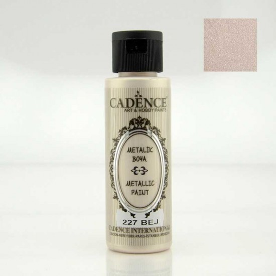 Cadenсe акрилова фарба з ефектом металік Metallic Paint, 70 мл, Бежевий Cadenсe акрилова фарба з ефектом металік Metallic Paint, 70 мл, Бежевий